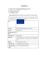 Tác động của việc ký kết hiệp định tự do thương mại việt nam   EU   nguyệt vũ 