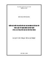 Kiểm Sát Điều Tra Đối Với Các Vụ Án Hình Sự Về Ma Túy Theo Luật Tố Tụng Hình Sự Việt Nam