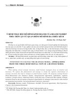 Ý định thay đổi mô hình kinh doanh của doanh nghiệp nhỏ: Tiếp cận từ quan điểm mô hình ba chiều kích