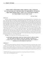 Nhận diện tính khoa học trong việc áp dụng án lệ giải quyết tranh chấp về hợp đồng tín dụng - một điển hình thực tiễn cải cách hoạt động tư pháp hiện nay ở Việt Nam