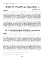 Cách mạng công nghiệp lần thứ tư với việc xây dựng giai cấp công nhân ở Việt Nam hiện nay