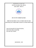 Thiết kế hệ thống cung cấp điện cho tòa nhà vincom plaza 78 trần phú sử dụng các phần mềm CAD  