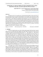 Ảnh hưởng của một số thông số công nghệ đến chất lượng bột Hồng trà hòa tan bằng phương pháp sấy phun