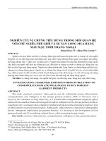 Nghiên cứu vị chủng tiêu dùng trong mối quan hệ với chủ nghĩa thế giới và sự sẵn lòng mua hàng may mặc thời trang ngoại