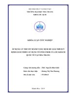 Áp dụng lý thuyết hành vi dự định để giải thích ý định giảm thiểu sử dụng túi polymer của du khách quốc tế tại nha trang  