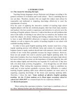 Some methods of effective english speking teaching for the 12 form students at le hoan upper secodary school 