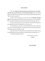 Nghiên cứu đánh giá hiện trạng chất lượng nước sông Nhuệ - Đáy đoạn chảy qua tỉnh Hà Nam