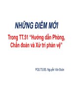 NHỮNG ĐIỂM MỚITrong TT.51 “Hướng dẫn Phòng, Chẩn đoán và Xử trí phản vệ”
