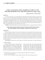 Cuộc cách mạng công nghiệp lần thứ tư với đổi mới mô hình tăng trưởng kinh tế ở Việt Nam