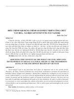 Điều chỉnh nội dung chính sách phát triển công chức văn hóa - xã hội cấp cơ sở vùng Tây Nam Bộ