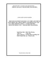 Một số giải pháp giáo dục lấy trẻ làm trung tâm thông qua hoạt động tạo hình sáng tạo của trẻ lớp mẫu giáo 4 5 tuổi   trường mầm non đông tân   TP thanh hóa 
