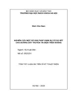 Nghiên cứu một số giải pháp giảm sự cố do sét cho đường dây truyền tải điện trên không (tt) 