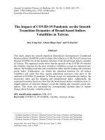 The impact of COVID-19 pandemic on the smooth transition dynamics of broad-based indices volatilities in Taiwan