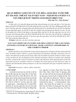 Quan điểm canh tân về văn hóa, giáo dục cuối thế kỷ XIX đầu thế kỷ XX ở Việt Nam – nội dung cơ bản và giá trị lịch sử trong giai đoạn hiện nay