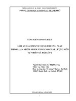 Một số giải pháp sử dụng phương pháp thảo luận nhóm nhằm nâng cao chất lượng môn tự nhiên  xã hội lớp 2 