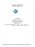 Giáo trình Gia công phay - Nghề: Chế tạo thiết bị cơ khí - CĐ Kỹ Thuật Công Nghệ Bà Rịa-Vũng Tàu