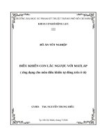 ỨNG DỤNG MATLAP TRONG ĐIỀU KHIỂN TỰ ĐỘNG TRÊN Ô TÔ