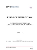 LV thạc sỹ_Building marketing plan for an islamic bank in vietnam