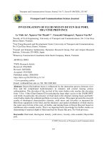 Nghiên cứu đặc trưng bùn lỏng khu vực cảng Duyên Hải, tỉnh Trà Vinh