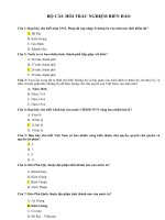 150 câu hỏi trác nghiệm về biển đảo quê hương có đáp an