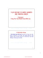 Bài giảng Vận hành và điều khiển hệ thống điện - Chương 6: Công tác vận hành trạm biến áp