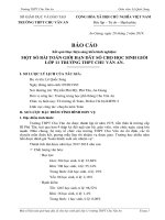 Sáng kiến kinh nghiệm: Một số bài toán giới hạn dãy số cho học sinh giỏi lớp 11 trường THPT Chu Văn An