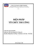 Biện pháp thi công chiller REE