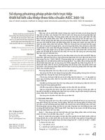 Sử dụng phương pháp phân tích trực tiếp thiết kế kết cấu thép theo tiêu chuẩn AISC 360-16