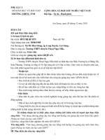 Sáng kiến kinh nghiệm: Vận dụng phương pháp dạy học bằng tình huống vào giảng dạy môn Giáo Dục Quốc Phòng An Ninh cho học sinh THPT