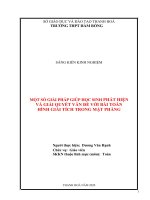 Một số giải pháp giúp học sinh lớp 10 trường THPT hàm rồng giải các bài toán tìm điểm và phương trình đường thẳng liên quan đến yếu tố vuông góc 