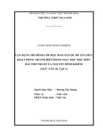 Vận dụng mô hình lớp học đảo ngược để tổ chức hoạt động tranh biện trong dạy học đọc hiểu bài thơ nhàn của nguyễn bỉnh khiêm (ngữ văn 10, tập 1) 