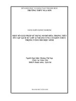 Một số giải pháp sử dụng sơ đồ hóa trong tiết ôn tập lịch sử lớp 12 nhằm củng cố kiến thức trọng tâm cho học sinh 