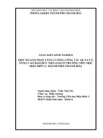 Một số giải pháp tăng cường công tác quản lí nâng cao đạo đức nhà giáo ở trường tiểu học điện biên 2 thành phố thanh hóa 