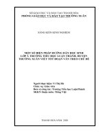 Một số biện pháp hướng dẫn học sinh lớp 3, trường tiểu học luận thành, huyện thường xuân viết tốt đoạn văn theo chủ đề  