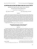 Đặc điểm ngoại hình, khả năng sinh trưởng và năng suất thịt của gà Tiên Yên