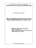 Một số phương pháp giải các bài tập thực nghiệm môn vật lí ở bậc THCS 