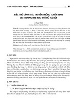 Đặc thù công tác truyền thông tuyển sinh tại trường Đại học Thủ đô Hà Nội