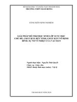 Giải pháp hỗ trợ học sinh khối 10 tự học chủ đề chất rắn kế tinh, chất rắn vô định hình và sự nở vì nhiệt của vật rắn 