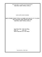 MỘT số BIỆN PHÁP NÂNG CAO HIỆU QUẢ QUẢN lý và GIÁO dục đạo đức học SINH lớp 12b4 TRƯỜNG THPT NÔNG CỐNG 4 