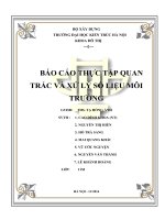 Chất lượng môi trường khu vực cụm công nghiệp cao su – xà phòng – thuốc lá thuộc địa bàn phường thượng đình, thành phố hà nội