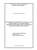 Dạy đọc   hiểu văn xuôi hiện thực phê phán lớp 11 theo hướng phát triển năng lực phẩm chất của học sinh ở trường THPT hàm rồng 