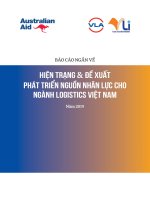 Báo cáo ngắn về hiện trạng và đề xuất phát triển nguồn nhân lực cho ngành Logistics Việt Nam năm 2019