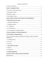 Applying some effective reading strategies to improve reading comprehension skill of twelfth grade students 