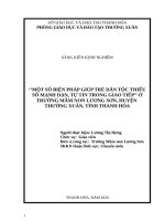 Một số biện pháp giúp trẻ dân tộc thiểu số mạnh dạn, tự tin trong giao tiếp tại lớp 4 tuổi b trường mầm non lương sơn, huyện thường xuân 