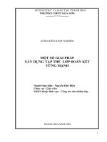 Một số giải pháp xây dựng tập thể lớp đoàn kết vững mạnh