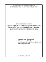 Một số biện pháp giúp đỡ học sinh tiếp thu chậm môn toán lớp 5b trường tiểu học quảng hưng 
