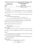 Đề thi chọn HSG tỉnh toán 12 năm 2018 2019 sở GD đt quảng bình 