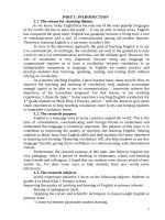 Some experiences teaching english vocabulary for 4th gdae students 