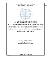 Phát triển mối liên hệ giữa chuyển động tròn đều và dao động điều hòa nhằm giúp học sinh lớp 12 b4 trường THPT hàm rồng giải hiệu quả các dạng toán vật lí 
