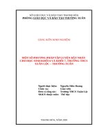 Một số phương pháp tập luyện bật nhảy cho học sinh khối 6 và khối 7, trường THCS xuân lộc, thường xuân 